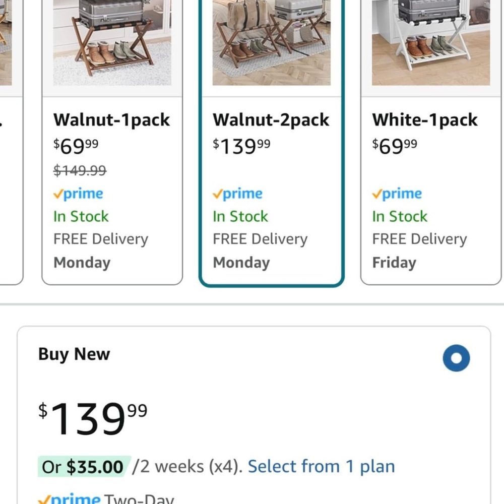Walnut 2-Pack Chairs